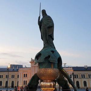 MONUMENT TO STEFAN NEMANJA SCULPTURED BY ALEXANDER RUKAVISHNIKOV WAS UNVEILED IN BELGRADE