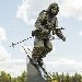 Unveiling of the Monument to the Army Skier by Zurab Tsereteli in the Patriot Park in Moscow 