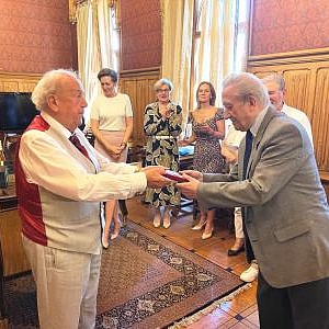 THE CHIEF SCIENTIFIC SECRETARY OF THE PRESIDIUM OF THE RUSSIAN ACADEMY OF ARTS OLEG A. KOSHKIN WAS AWARDED THE ORDER OF FRIENDSHIP