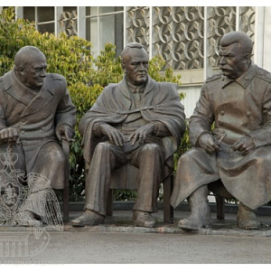 “The Big Troika” Monument by the People’s Artist of Russia Zurab Tsereteli Was Unveiled in Yalta