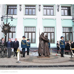 A Farewell of Slavyanka Monument Was Unveiled at the Belarus Railway Station in Moscow 